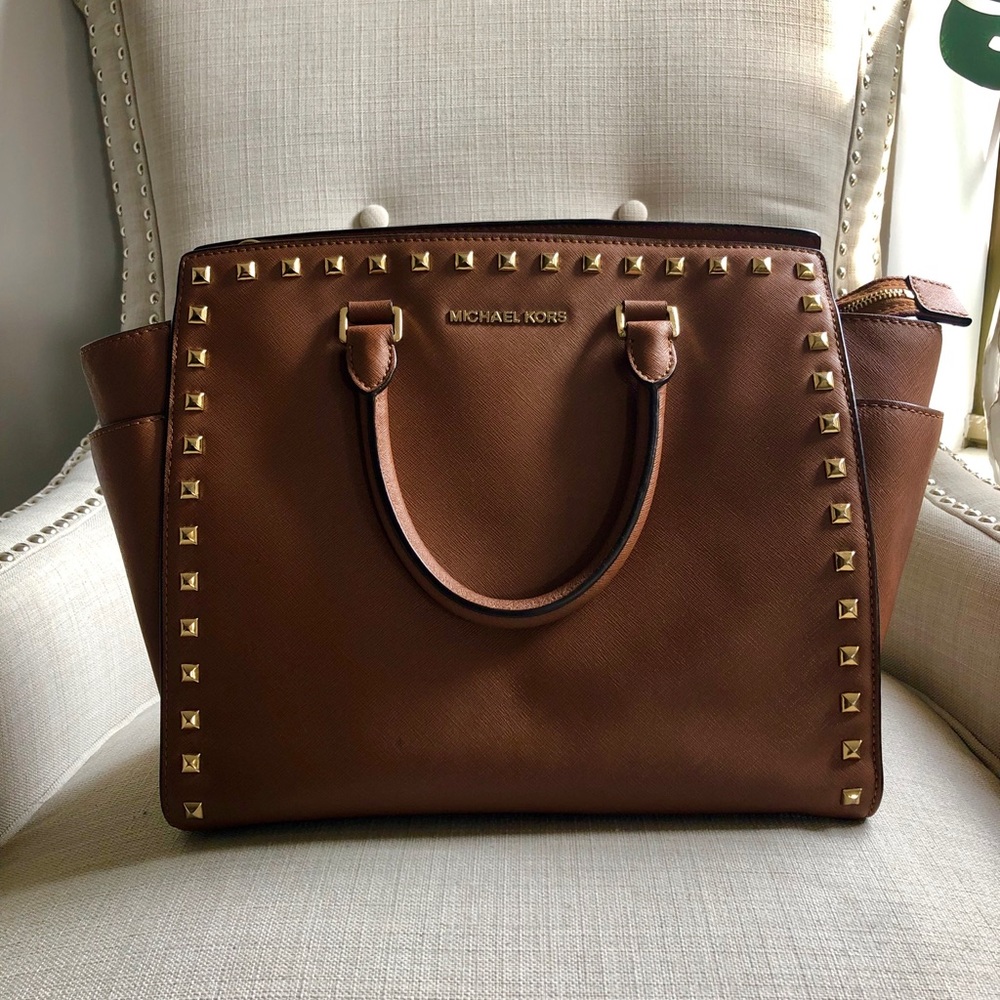 MICHAEL Michael Kors Large Luggage Studded Selma